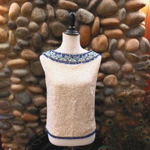 Vintage Hollywood Regency Sequin Top